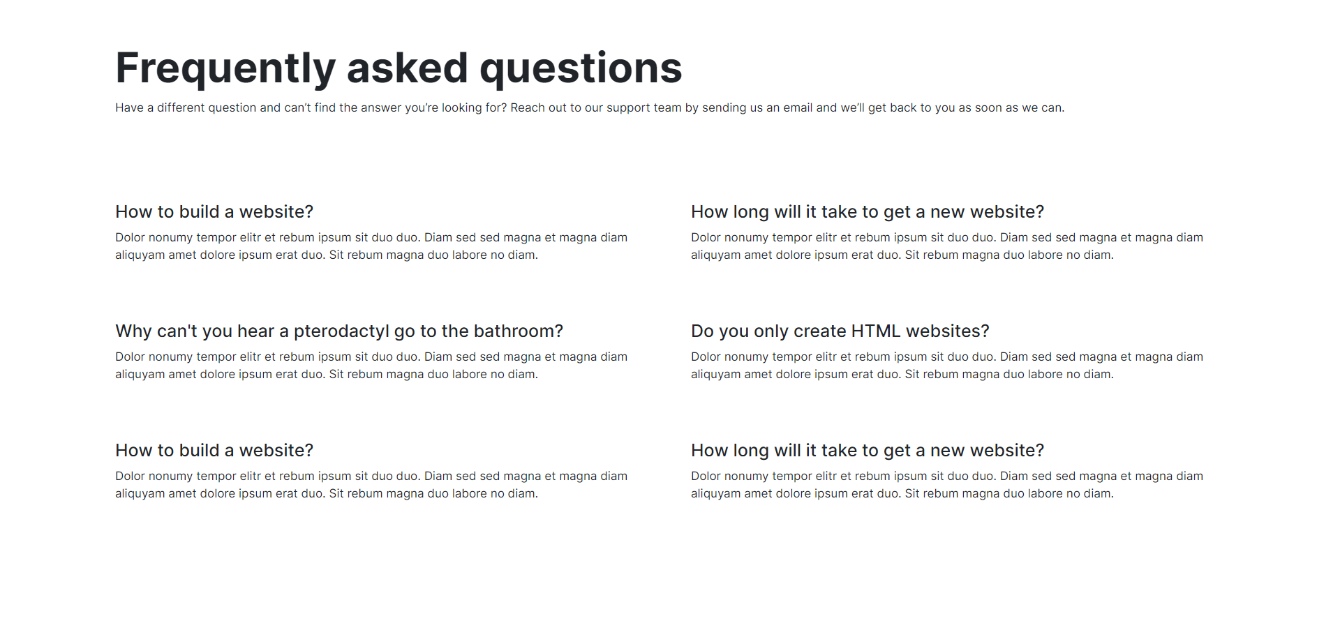 FAQ component - 4