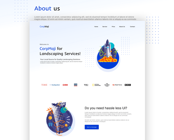 Corporate website Figma design